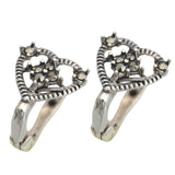 Cercei Din Argint 925 Cu Marcasite, Inima