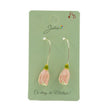 Cercei Dama de Primavara, Jolie, Model Flori Lalele, Eleganti si Moderni, 7 x 1 cm per unitate, Roz - vivimall.ro