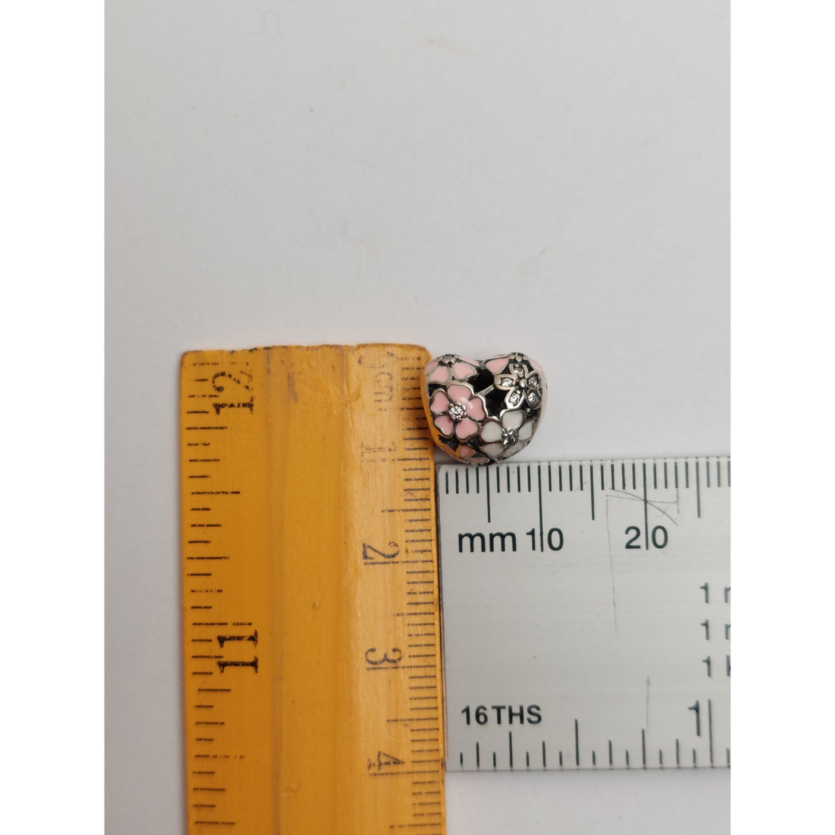 Charm Din Argint 925 Inima Cu Flori, Jolie Silver, 2.7G