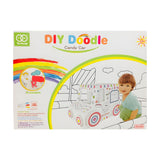 Jucarie Educativa pentru Copii, Flippy, Model Masinuta 3D, Jucarie de Asamblat si Colorat, din Carton, 28 x 20 cm, 3+ ani, Alb - vivimall.ro