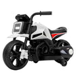 Motocicleta Electrica cu 2 Roti Mari si 2 Roti Ajutatoare, Vivimall, Acumulator Incarcare, Anti-Rasturnare, Lumini, Muzica, Motor:380, Baterie 6V4.5, 41.5x70x34 cm, 4.5 Kg, 3 Ani+, Alb Negru - vivimall.ro