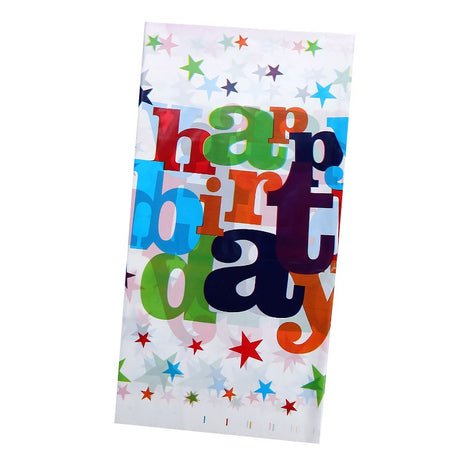 Fata de Masa Dreptunghiulara, Vivimall, Colectia Happy Birthday, 180 x 108 cm, din Plastic PE, Impermeabila, Multicolor