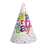 Set 6 Coifuri pentru Petrecere, Vivimall, Colectia Happy Birthday, Multicolor - vivimall.ro