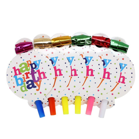 Set 6 Suflatori Colectia Happy Birthday | PartyJoy