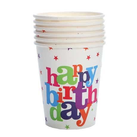 Set 6 Pahare De Carton Happy Birthday | BirthdayMagic