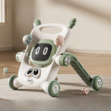 Antemergator pentru Copii 8 in 1, Vivimall, Multifunctional, cu Maner de Impingere Detasabil, Scuter, Trotineta, Scaun Reglabil, Tavita Detasabila, Stabil, Antiderapant, 4 Roti, 56x44x64cm, 9-12 Luni, Verde - vivimall.ro