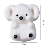 Jucărie squishy Flippy Koala ținută în palmă, dimensiuni 4,5 x 4,5 cm, material TPR alb