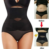 Lenjerie Modelatoare pentru Abdomen, Vivimall, cu Talie Inalta si Corset, Negru, Push-Up, Marimea L - vivimall.ro