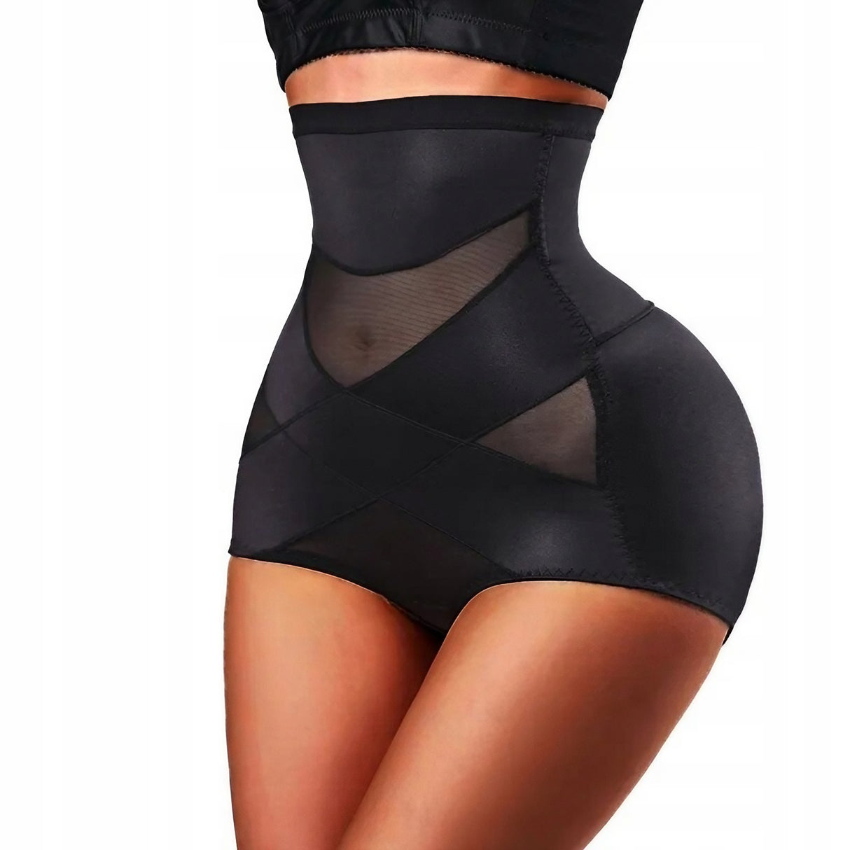 Lenjerie Modelatoare Pentru Abdomen, Cu Talie Inalta Si Corset, Push-Up, Marimea L - vivimall.ro
