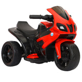 Motocicleta Electrica Vivimall, cu Acumulator, cu Sistem Anti-Rasturnare, Sistem de Lumini si Sunet, 1-4 Ani, 42 x 68 x 36 cm, Rosu - vivimall.ro