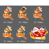 Decoratiune De Craciun, Pentru Gradina, Tip Trenulet, 6 Figurine + Bete De Infipt In Pamant, Din Plastic, Impermeabil - vivimall.ro