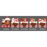 Decoratiune De Craciun, Pentru Gradina, Tip Trenulet, 5 Figurine + Bete De Infipt In Pamant, Din Plastic, Impermeabil - vivimall.ro