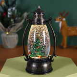 Decoratiune Luminoasa, Felinar De Craciun, Cu Lumina Led, Ornament , Cu Maner - vivimall.ro