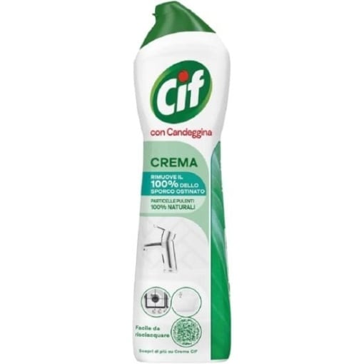 Cif Cremă de curățat cu înălbitor și microparticule, 500 ml - vivimall.ro