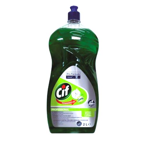 Cif Professional - Deter­gent manual pentru vase, Lămâie, 2 L - vivimall.ro