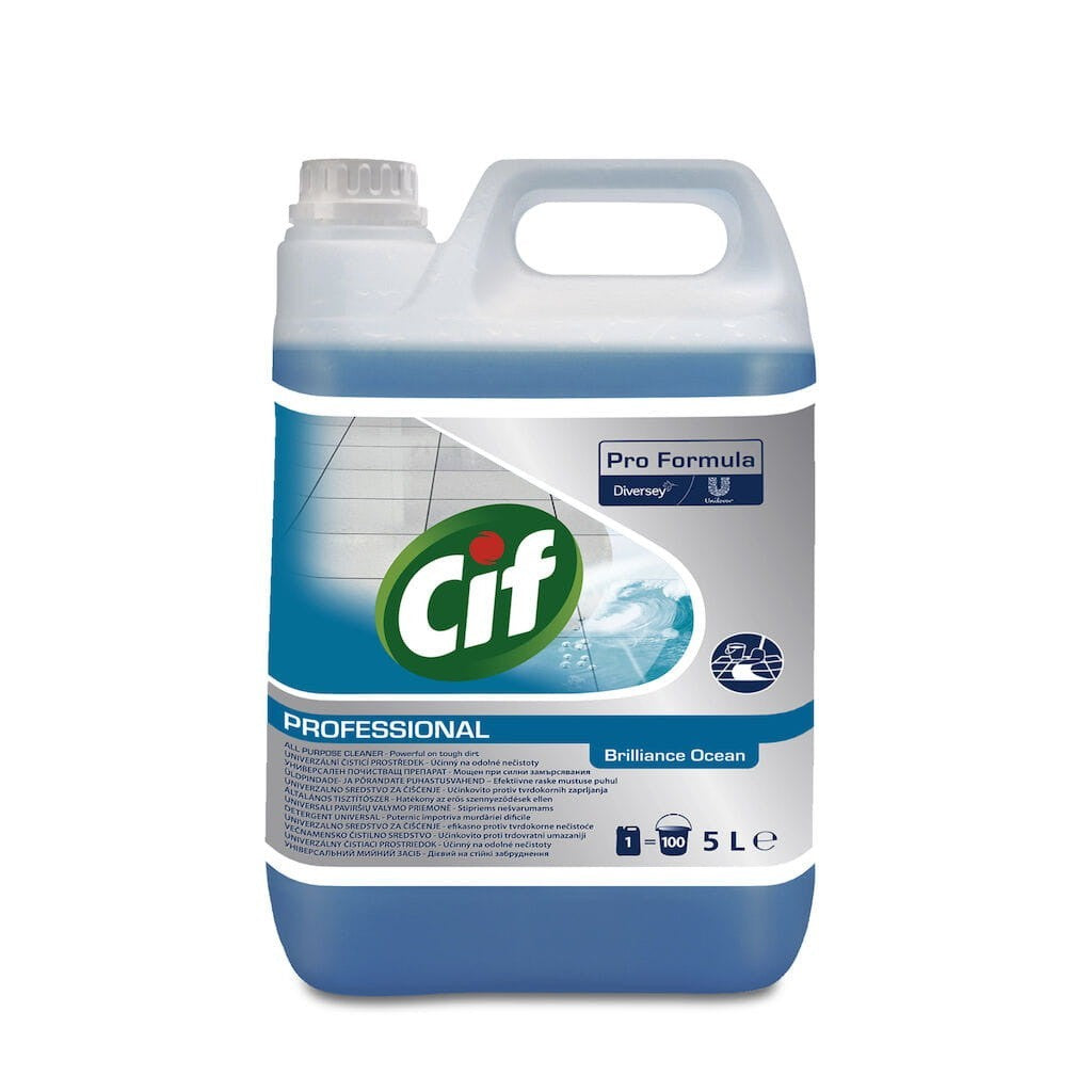 CIF Professional Brilliance Ocean – Detergent Universal pentru Suprafete 5 L - vivimall.ro