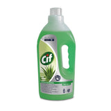 Cif Professional Aloe Vera 1L aplicat pe pardoseală cu mop, rezultat suprafață curată