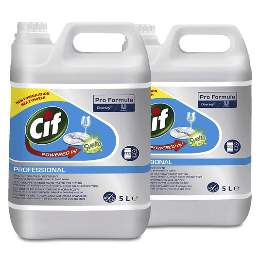 Pachet CIF Professional Liquid – Detergent Universal pentru Masina de Spalat Vase  2x5 L - vivimall.ro