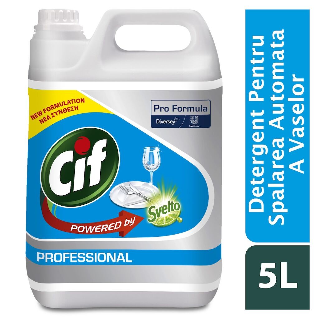 Pachet CIF Professional Liquid – Detergent Universal pentru Masina de Spalat Vase  2x5 L - vivimall.ro