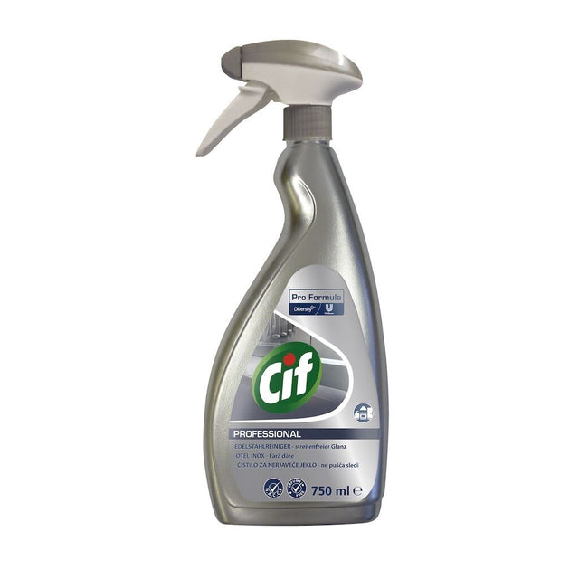 CIF Professional Stainless Steel – Detergent pentru Inox 0,75 L - vivimall.ro