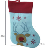 Ciorap Cadouri, culoare alba, imprimeu Rudolf, marimea 16x30 cm, Flippy