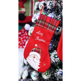 Ciorap Cadouri, culoare rosie, imprimeu Mos Craciun ,marimea 15x30 cm, Flippy - vivimall.ro