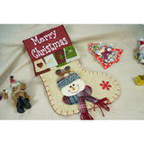 Ciorap Cadouri, Flippy,cu model om de zapada,crem, marimea 20x40 cm, textil, interior - vivimall.ro