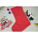 Ciorap Cadouri,Flippy,cu model om de zapada, rosu, marimea 20x40 cm, textil, interior - vivimall.ro