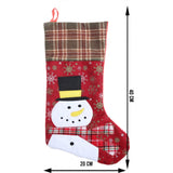 Ciorap Cadouri,Flippy,cu model om de zapada, rosu, marimea 20x40 cm, textil, interior - vivimall.ro