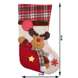 Ciorap Cadouri,Flippy,cu model ren,crem, marimea 20x40 cm, textil, interior - vivimall.ro