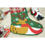 Ciorap Cadouri, Flippy,cu model ren, verde, marimea 20x40 cm, textil, interior - vivimall.ro