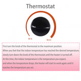 Convector Electric Clasic, Flippy, 2000W, 3 Trepte de Putere, Termostat, 53x19.8x38 cm, Alb