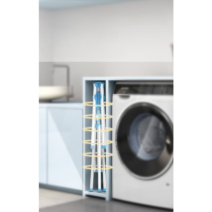 Uscator De Rufe, Tip Umbrela, Pliabil, Telescopic, Pentru Interior-Exterior, Cu Patru Tije, Picior Anti-Alunecare, Inaltime Ajustabila, 108 Pana La 165 Cm - vivimall.ro