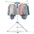 Uscator De Rufe, Tip Umbrela, Pliabil, Telescopic, Pentru Interior-Exterior, Cu Patru Tije, Picior Anti-Alunecare, Inaltime Ajustabila, 108 Pana La 165 Cm - vivimall.ro