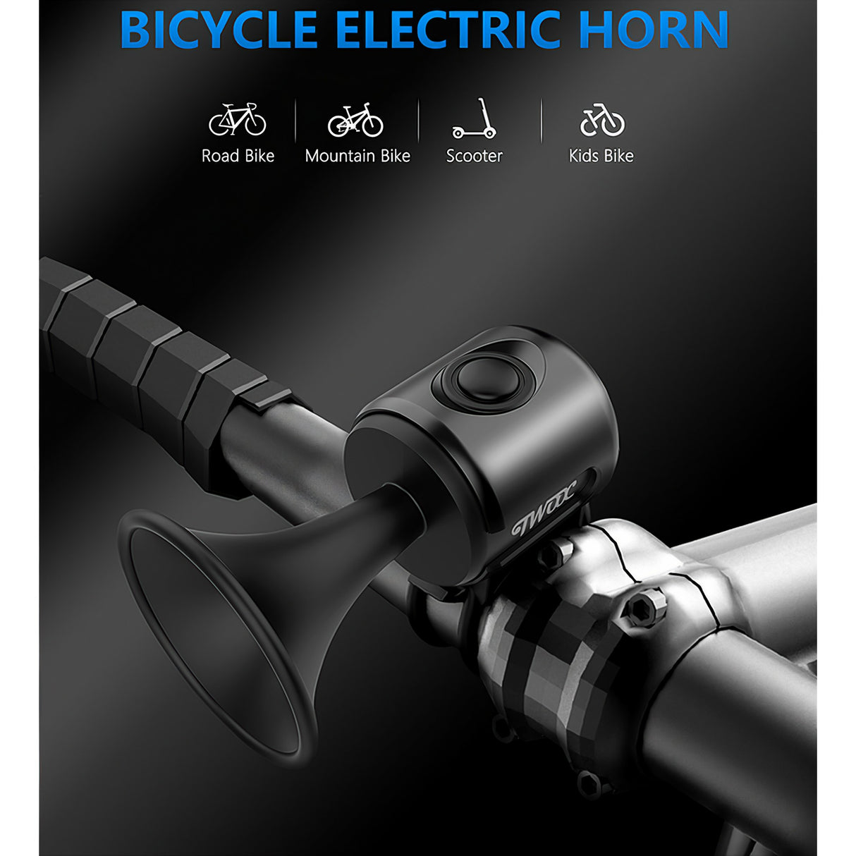 Claxon Electric Pentru Bicicleta, Rezistent La Apa, 120 Db - vivimall.ro