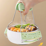 Clema pentru Boluri Creativa, Vivimall, Anti-Alunecare, din Silicon, de Uz Casnic, Rezistent la Temperaturi Inalte, Model Animat, 19x12 cm, Verde - vivimall.ro