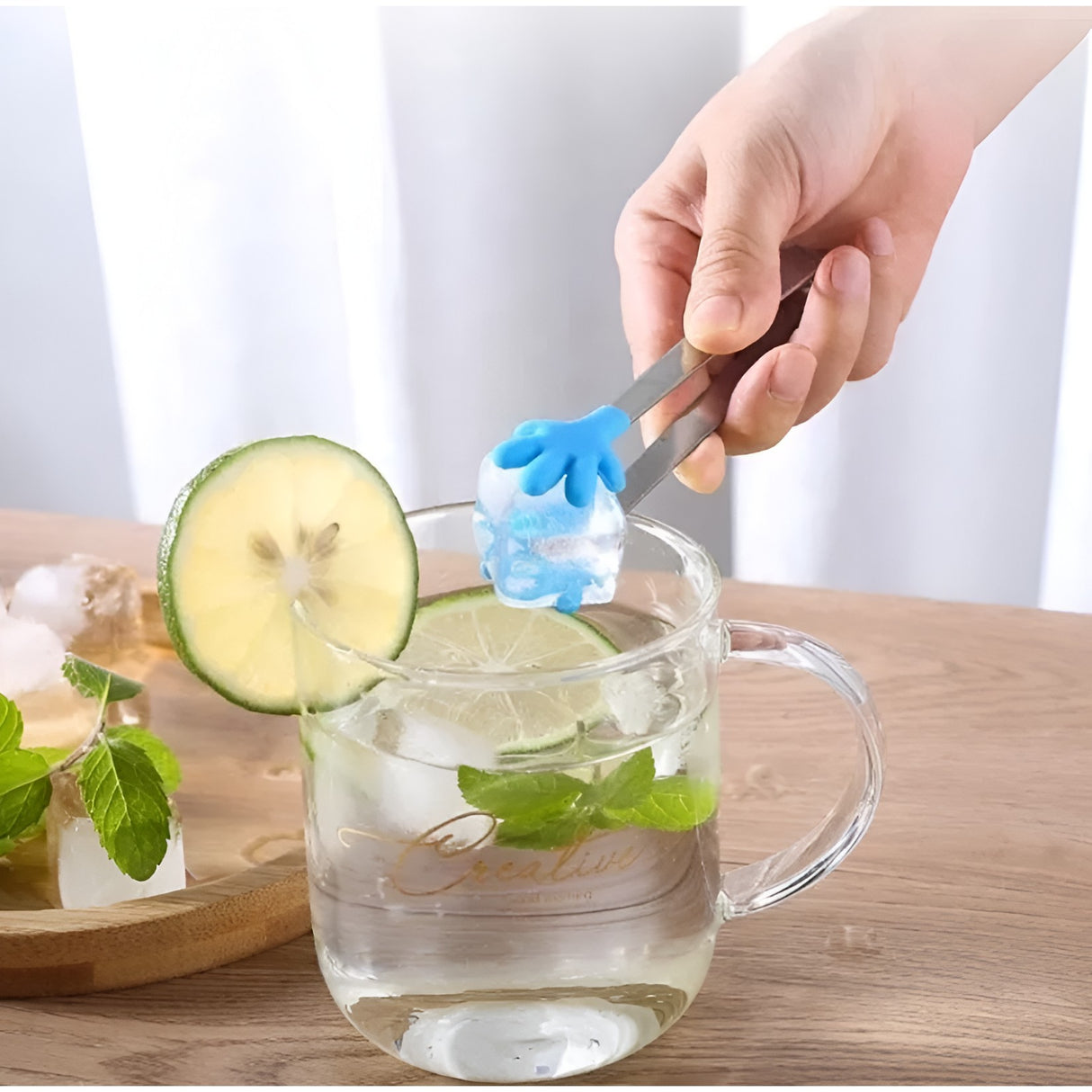 Cleste Creativ Pentru Mancare, Model Manute Din Silicon, 14.5X3 Cm, Rezistent La Temperaturi Inalte Si Coroziune - vivimall.ro