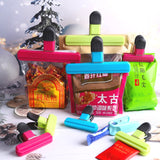 Cleste Multifunctional pentru Sigilarea Pungilor, Vivimall, din Plastic, Mentine Alimentele Proaspete, 15x7.5 cm, Verde - vivimall.ro