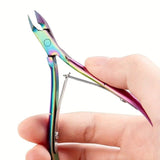 Cleste pentru Unghii si Cuticule, Flippy, din Otel Inoxidabil, Protectie Varf, 17 x 7 x 2 cm, Multicolor