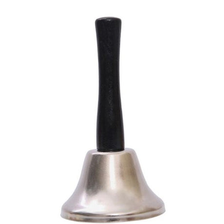 Clopotel De Mana, Metalic, Maner De Lemn, Lungime 12 Cm, Diametru 5Cm - vivimall.ro