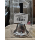 Clopotel De Craciun Metalic, Maner Din Lemn, Circumferinta 6.5 Cm, Lungime 12 Cm - vivimall.ro