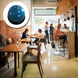 Clopotel Metalic Multifunctional, Flippy, Alastru cu Imprimeu Labuta Alba, 7.5x7.5x6.5 cm, Dresaj, Receptie, Restaurante