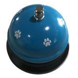 Clopotel Metalic Multifunctional, Flippy, Alastru cu Imprimeu Labuta Alba, 7.5x7.5x6.5 cm, Dresaj, Receptie, Restaurante