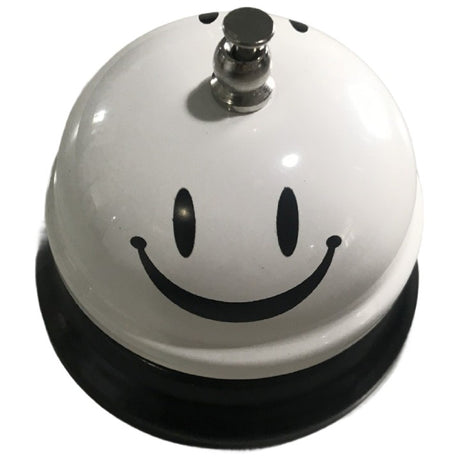 Clopotel Metalic Multifunctional, Cu Imprimeu Smiley Face, Receptie, Restaurant, Cafenele