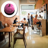 Clopotel Metalic Multifunctional, Flippy, Roz cu Imprimeu Labuta Alba, 7.5x7.5x6.5 cm, Dresaj, Receptie, Restaurante