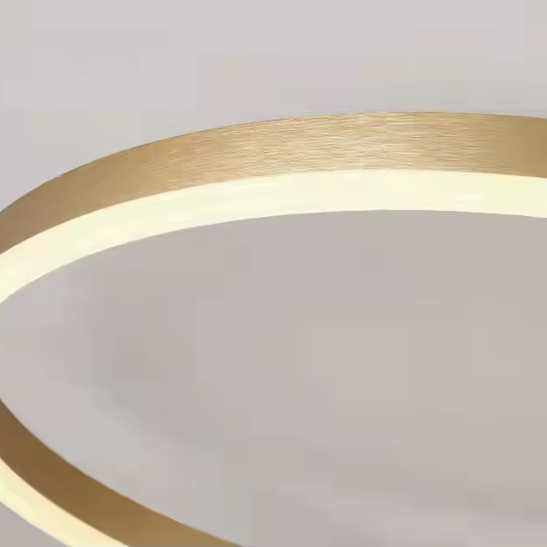 Lustra Led Cu Telecomanda Riga Lilith, 3 Cercuri, Lumina Rece/Calda/Neutra, Dimabila - vivimall.ro