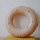 Colac De Inot Gonflabil Pentru Copii, Portocaliu, Model Cu Cirese, Diametru 66 Cm - vivimall.ro