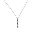 Colier Argint 925, Bagheta cu Zirconii 40 cm - vivimall.ro