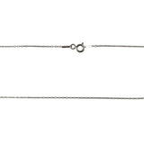 Colier Argint 925, Cerc Rasucit Cu Zirconii 41 Cm