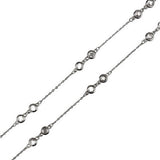 Colier Argint 925 Cu Pietre, Reglabil, 40+6 Cm
